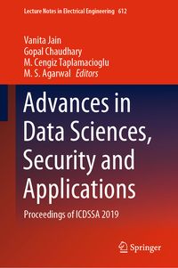 Produktbild: Advances in Data Sciences, Security and Applications