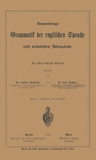Produktbild: Grammatik der englischen Sprache