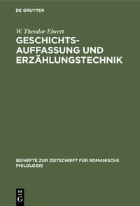 Produktbild: Geschichtsauffassung und Erz&auml;hlungstechnik