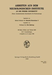 Produktbild: Arbeiten aus dem Neurologischen Institute an der Wiener Universit&auml;t