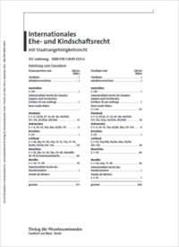 Produktbild: Internationales Ehe- und Kindschaftsrecht mit Staatsangeh&ouml;rigkeitsrecht