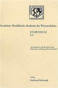 Produktbild: Kontinuit&auml;t und Wandel in der f&ouml;derativen Ordnung Deutschlands