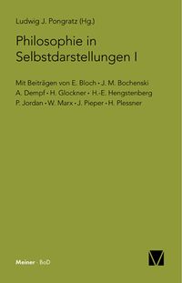Produktbild: Philosophie in Selbstdarstellungen I