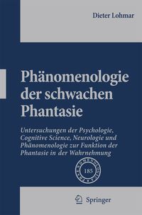 Produktbild: Ph&auml;nomenologie der schwachen Phantasie
