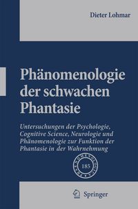 Produktbild: Ph&auml;nomenologie der schwachen Phantasie