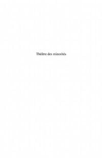 Produktbild: Theatre des minorites - mises en scene de la marge