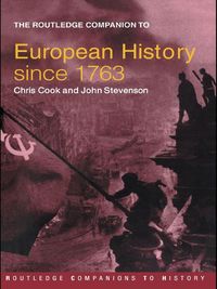 Produktbild: The Routledge Companion to Modern European History since 1763