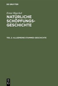Produktbild: Allgemeine Stammes-Geschichte
