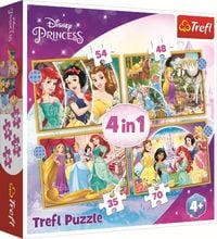Bild vom Artikel 4 in 1 Puzzle 35, 48, 54, 70 Teile - Prinzessinnen vom Autor 