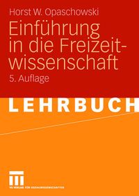 Produktbild: Einf&uuml;hrung in die Freizeitwissenschaft