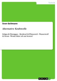 Produktbild: Alternative Kraftstoffe