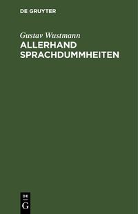 Produktbild: Allerhand Sprachdummheiten