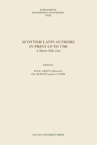 Produktbild: Scottish Latin Authors in Print up to 1700