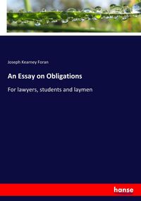 Produktbild: An Essay on Obligations