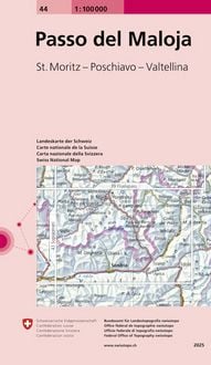 Produktbild: Swisstopo 1 : 100 000 Passo del Maloja