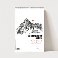 Produktbild: Chiemgauer Alpen, Design Wandkalender 2027, Monatskalender, A4