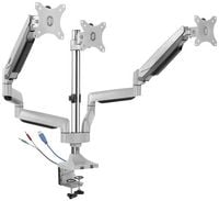 Produktbild: SpeaKa Professional SP-MM-940 Monitorhalterung 3 Display(s) 33,0 cm (13") - 81,3 cm (32") Silber Schwenkbar, Neigbar, H&ouml;henverstellbar, Rotierbar