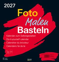 Produktbild Foto-Malen-Basteln Bastelkalender schwarz groß 2027