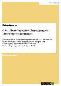 Produktbild: Grenz&uuml;berschreitende &Uuml;bertragung von Vertriebsdienstleistungen