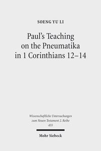 Produktbild: Paul's Teaching on the Pneumatika in 1 Corinthians 12-14