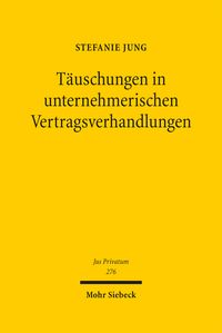 Produktbild: T&auml;uschungen in unternehmerischen Vertragsverhandlungen