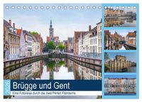 Produktbild: Br&uuml;gge und Gent, eine Fotoreise durch die zwei Perlen Flanderns. (Tischkalender 2026 DIN A5 quer), CALVENDO Monatskalender