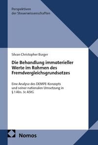 Produktbild: Die Behandlung immaterieller Werte im Rahmen des Fremdvergleichsgrundsatzes