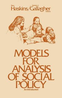 Produktbild: Models for Analysis of Social Policy