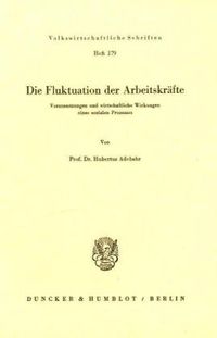 Produktbild: Adebahr, H: Fluktuation Arbeitskraefte