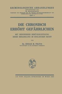 Produktbild: Die Chronisch Erh&ouml;ht Gef&auml;hrlichen