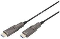Produktbild: Digitus HDMI Anschlusskabel HDMI-A Stecker 20 m Schwarz AK-330127-200-S 4K UHD, dreifach geschirmt, Flexibel, Gesamtschirm, Geschirmt, Halogenfrei