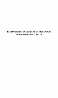 Produktbild: Les Fondements Ultimes De La Violence Et des Deviances Sexue
