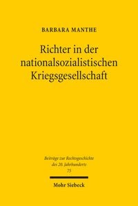Produktbild: Richter in der nationalsozialistischen Kriegsgesellschaft