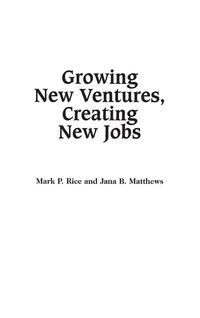 Produktbild: Growing New Ventures, Creating New Jobs