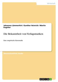 Produktbild: Die Bekanntheit von Verlagsmarken