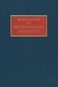 Produktbild: Dictionary of International Commerce