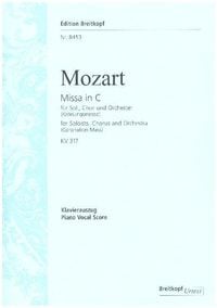 Produktbild: Missa C-Dur KV 317 (Kr&ouml;nungsmesse), Klavierauszug (Taubmann u. Beyer)