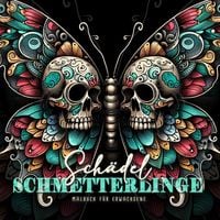 Produktbild: Sch&auml;del Schmetterlinge Malbuch f&uuml;r Erwachsene