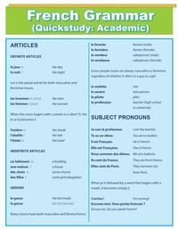Produktbild: French Grammar: Quick Study Academic