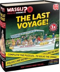 Produktbild: Jumbo 1110100905 - Wasgij Pieces of Evidence 1, The Last Voyage! 3er-Comic-Puzzle-Set, 2x500/1x1000 Teile