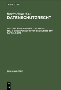 Produktbild: Einzelvorschriften des Bundes zum Datenschutz