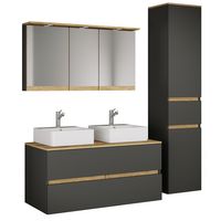 Produktbild: 5-tlg. Badm&ouml;bel-Set mit Waschbecken Cosila-A 111cm