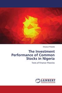 Produktbild: The Investment Performance of Common Stocks in Nigeria