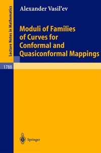 Produktbild: Moduli of Families of Curves for Conformal and Quasiconformal Mappings