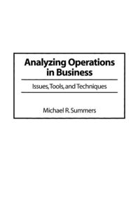 Produktbild: Analyzing Operations in Business