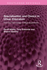Produktbild: Specialisation and Choice in Urban Education