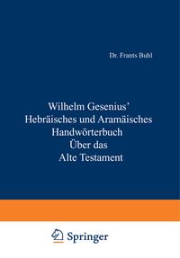 Produktbild: Hebr&auml;isches und Aram&auml;isches Handw&ouml;rterbuch &uuml;ber das Alte Testament