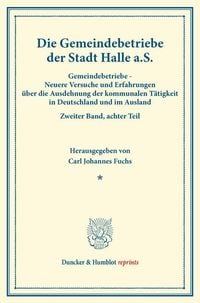 Produktbild: Die Gemeindebetriebe der Stadt Halle a.S.