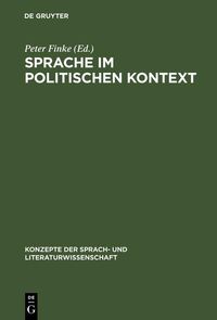 Produktbild: Sprache im politischen Kontext