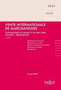 Produktbild: Vente internationale de marchandises : conventions de Vienne et de